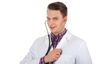 Condifent erkek doktor stetoskop ile