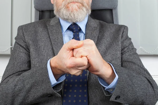 Close up businessman's hands — Stock Photo, Image