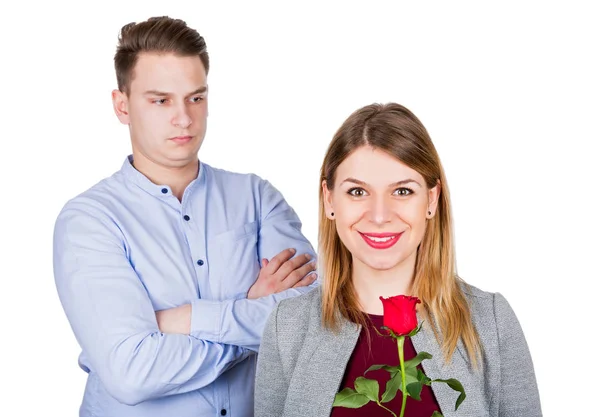 Pareja después de pelear — Foto de Stock