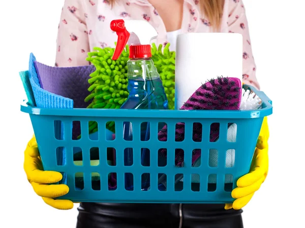 The cleaning supplies — Stock Photo, Image