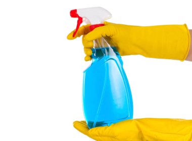 İzole arka plan üzerinde likit temizleyici