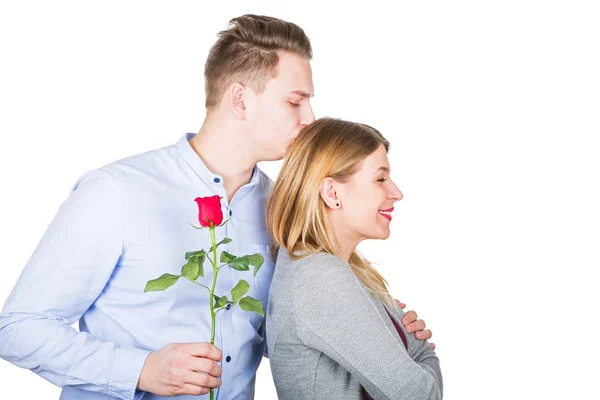 Lyckligt par förälskade — Stockfoto