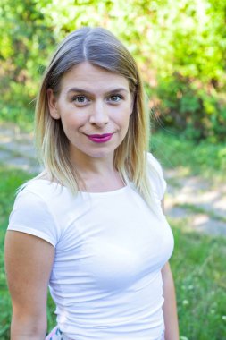 çekici bir kadın açık