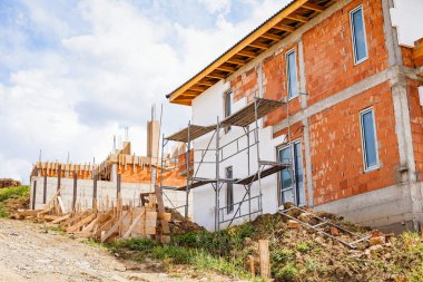 Yeni ev inşaat halinde.