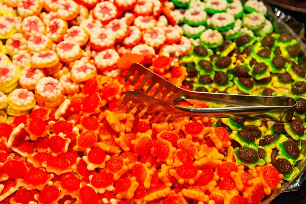 Színes zselé a édességbolt — Stock Fotó
