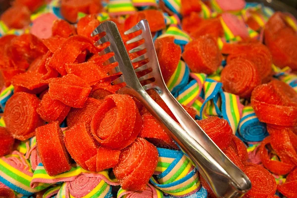 Színes zselé a édességbolt — Stock Fotó