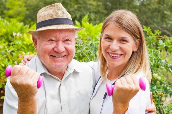 Allenamento medico assistito — Foto Stock