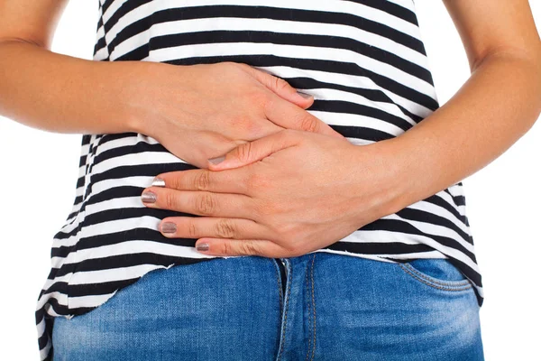 Menstrual cramps - isolated — Stock Photo, Image