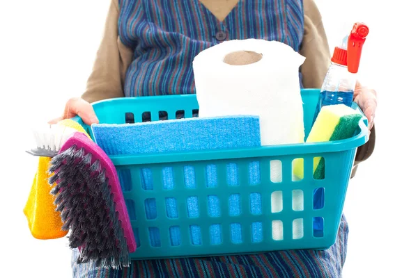 Senior housekeeper woman — Stock Photo, Image