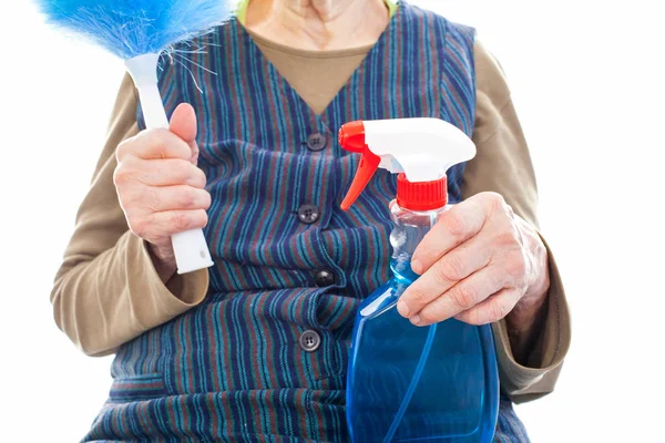 Senior housekeeper woman — Stock Photo, Image