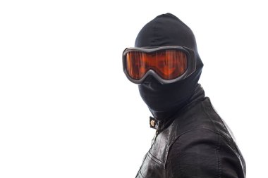 Siyahlı tehlikeli bir hırsız.