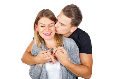 İzole öpüşme kız