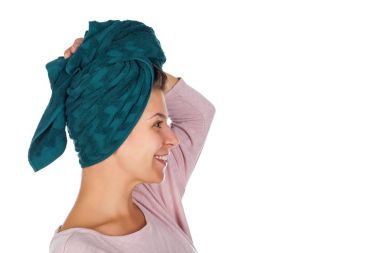 Erkek sonra duş profil görünümü