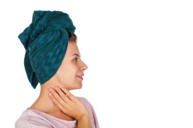 Erkek sonra duş profil görünümü