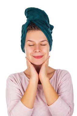 Sonra duş - izole kadın