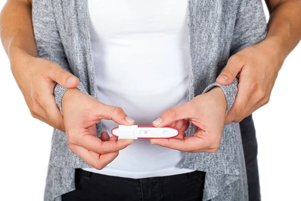 Dodatni wynik testu ciążowego — Zdjęcie stockowe