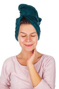 Sonra duş - izole kadın