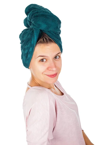 Crema idratante viso applicante femminile — Foto Stock