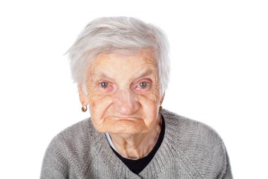 Bırak yaşlı kadın