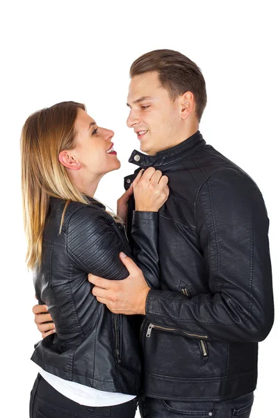 İzole şık genç Çift