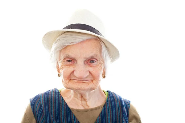 Engelli yaşlı kadın — Stok fotoğraf