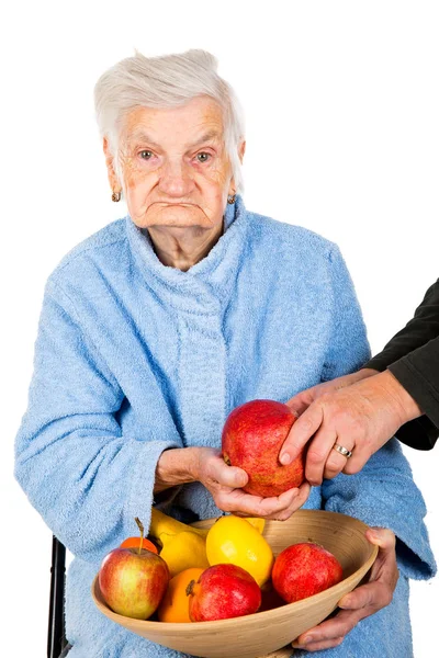 Régime alimentaire des femmes âgées — Photo