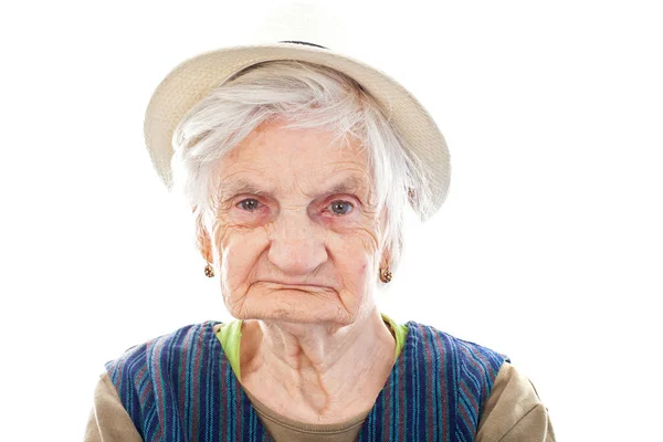 Disabled senior woman — Stock Photo, Image