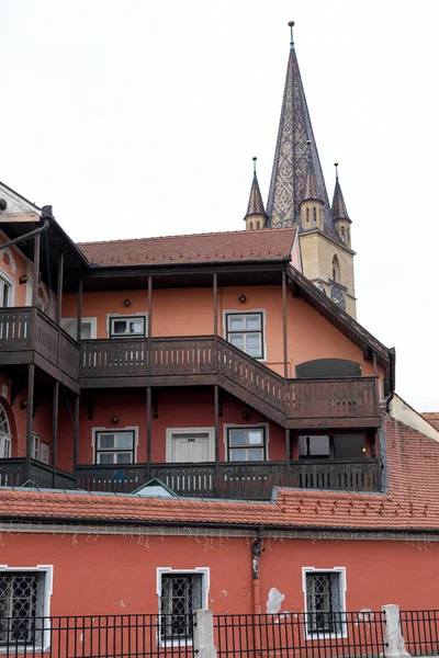 Sibiu en el centro — Foto de Stock