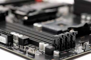 Bilgisayar anakart yakın çekim