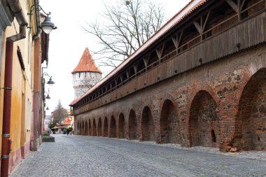 Romanya 'nın Sibiu kentindeki Marangoz Kulesi