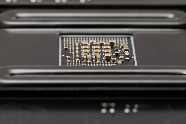 Computer moederbord close-up — Stockfoto