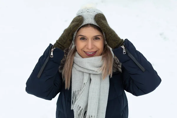 Retrato de inverno — Fotografia de Stock