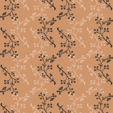 Art arda gelen şube ve çiçekler ile Seamless Modeli