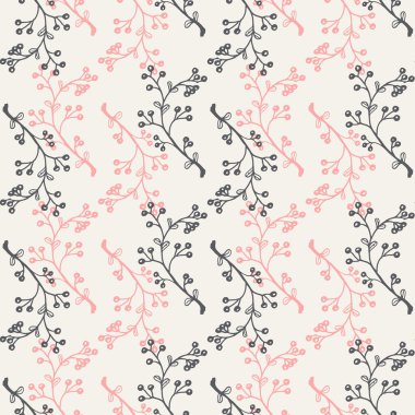 Art arda gelen şube ve çiçekler ile Seamless Modeli