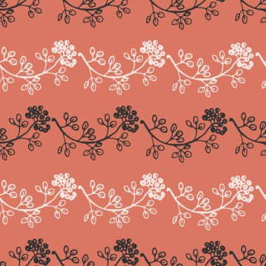 Art arda gelen şube ve çiçekler ile Seamless Modeli