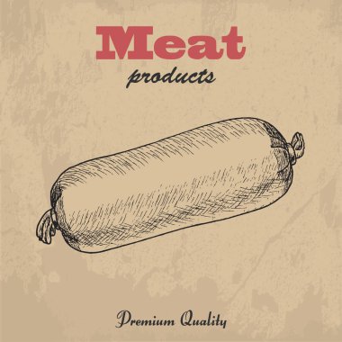 Vektör arka plan sosis