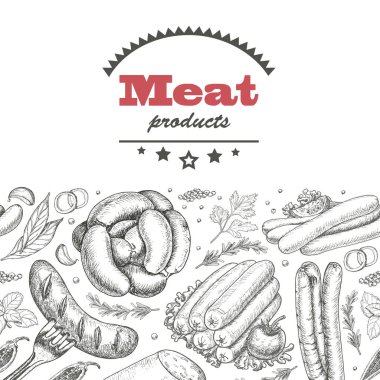 Yatay sorunsuz geçmiş et ürünleri ile