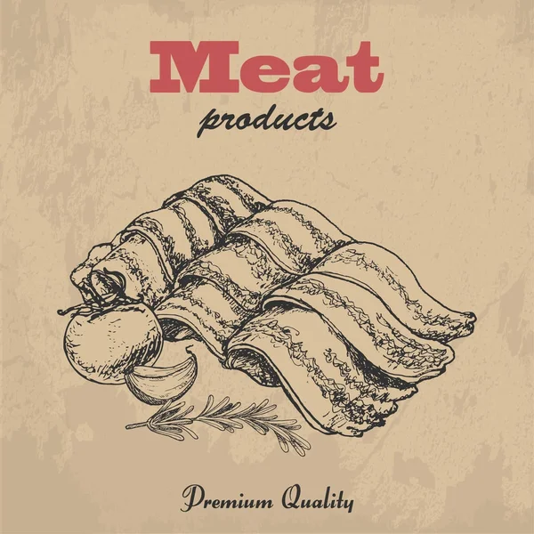 Vektör arka plan bacons