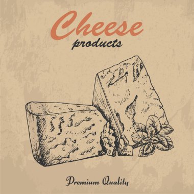 Vektör arka plan peynir ile