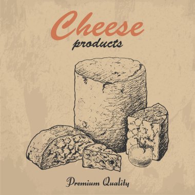 Vektör arka plan peynir ile
