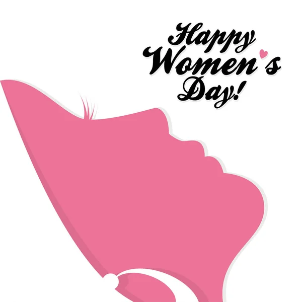 Wenskaart voor de viering van de internationale dag van de Womens. — Stockvector