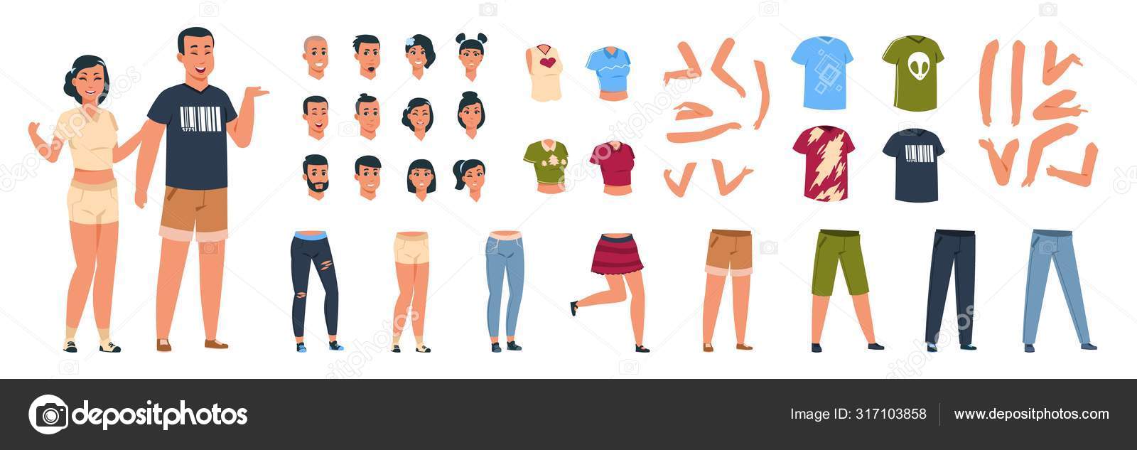 Men And Women Body Parts