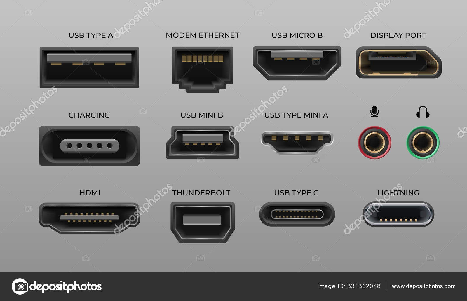 Connector And Ports Usb Type A And Type C Video Ports Hand Drawnmi Dvi And Displayport Audio Coaxial Thunderbolt And Lightning Vector Ports Vector Image By C Spicytruffel Vector Stock Connector And Ports Usb Type A And Type C Video Ports Hand Drawnmi Dvi And Displayport Audio Coaxial Thunderbolt And Lightning Vector Ports Vector Image By C Spicytruffel Vector Stock