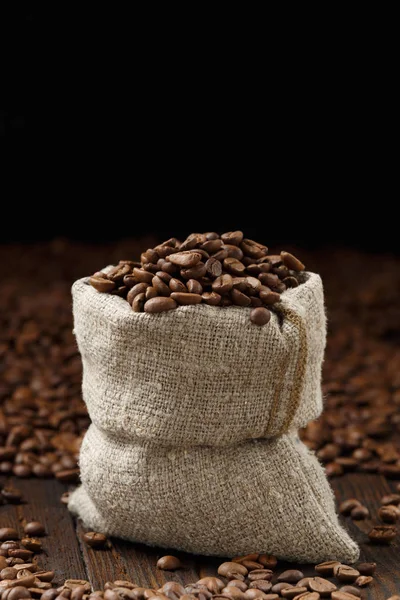 pouch of coffee beans