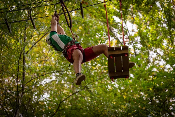 Monte Tamaro - İsviçre - 09 Ekim 2019 - Macera Parkı 'nda Eğlence