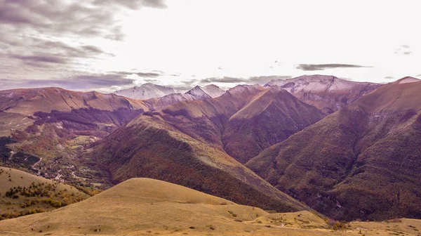 First Snow Sibillini Mountains Autumn — ストック写真