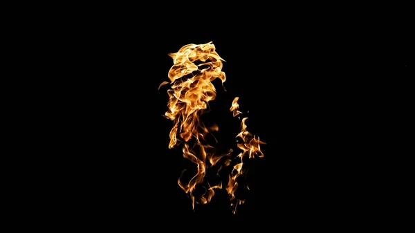 Fire flames on black background. fire on black background isolated. fire patterns — Stock Photo, Image