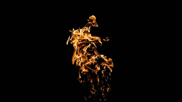 Fire flames on black background. fire on black background isolated. fire patterns — Stock Photo, Image