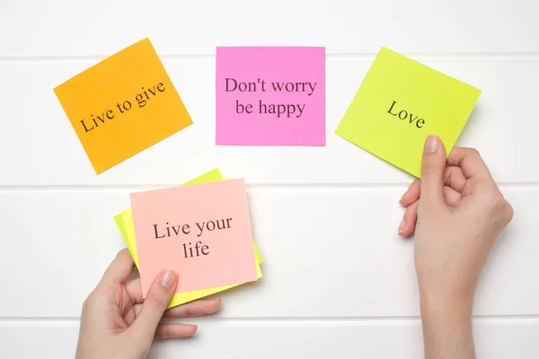 Motivational Words Colorful Stickers White Background Vision Board Cards  Words Stock Photo by ©NataliSammm 355988438