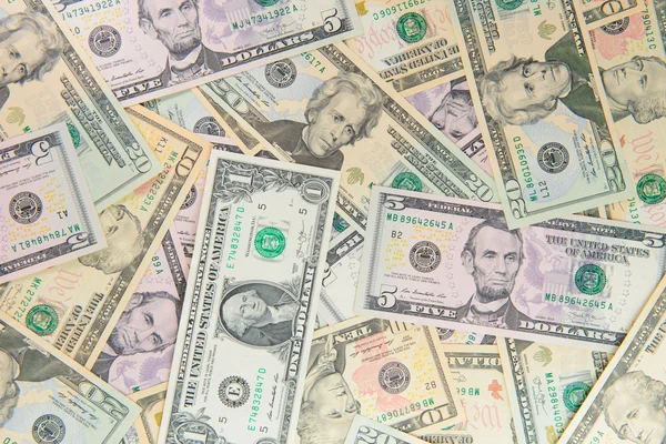 お金米ドル札の背景 — ストック写真